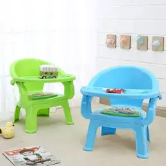 GENERICO - Silla Para Cena Bebe De Plástico Con Comedor 3 en 1 Niño