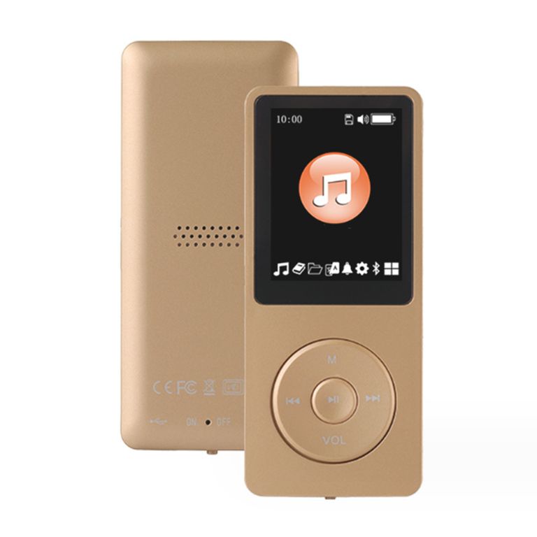 Reproductor de música Bluetooth mp3 + tarjeta de memoria de 64 GB - oro