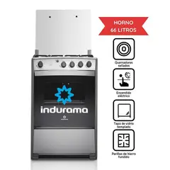 INDURAMA - Cocina a Gas Coruña QZ 4 Hornillas