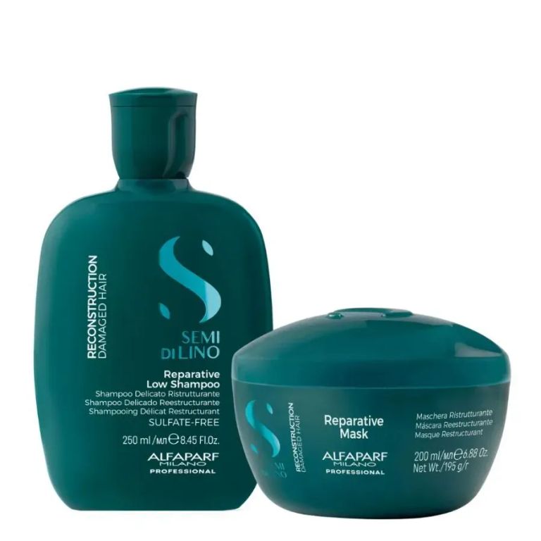 ALFAPARF SEMI DI LINO – Reparative Shampoo 250 ml + Mask 200 ml