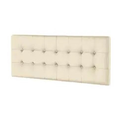 MAVISAC - Cabecera Vinilo Plaza Y Media Color Plata - Ultracuero