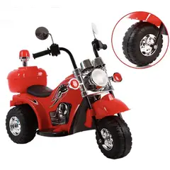 GENERICO - Moto Eléctrica Niños Triciclo Trimoto Harley Chopper ROJO 1 A 3 AÑOS