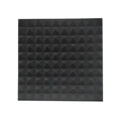 FOAM - ESPUMA ACUSTICA TIPO PIRAMIDAL PUR NEGRO 50CM X 50CM X 2PULG