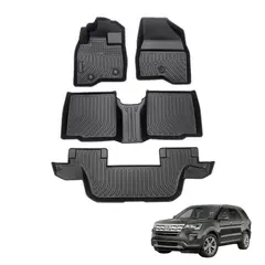 GENERICO - PROTECTOR CUBRE PISO 5D TPE FORD EXPLORER 3 FILAS 2015-2019