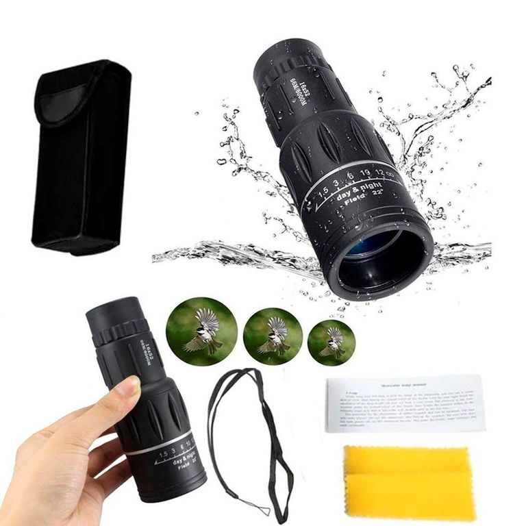 Telescopio monocular 16x52 doble enfoque óptico Zoom Cafini