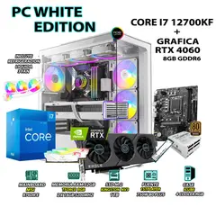 INTEL - Computadora PC Gamer Core i7 12700KF RAM 32GB SSD 1TB GRAFICA RTX 4060 8GB