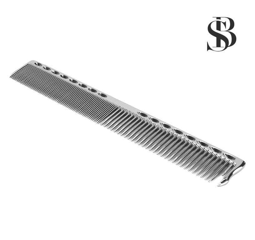 Peine de Corte Profesional de Metal PLATA