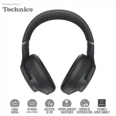 TECHNICS - Audífonos Inalámbricos Bluetooth Over Ear A800 Negro