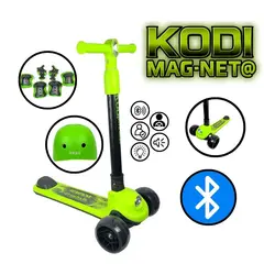 UNIVERSAL - SCOOTER PARA NIÑOS CON LUCES VERDE DE 12-18 AÑOS KODI URBAN