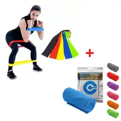 GENERICO - Combo Banda Elástica Cerrada Toalla de Enfriamiento