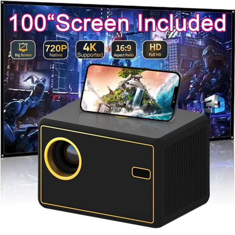2025 New proyector ultra portail LED HD 1080P wifi  - Y7