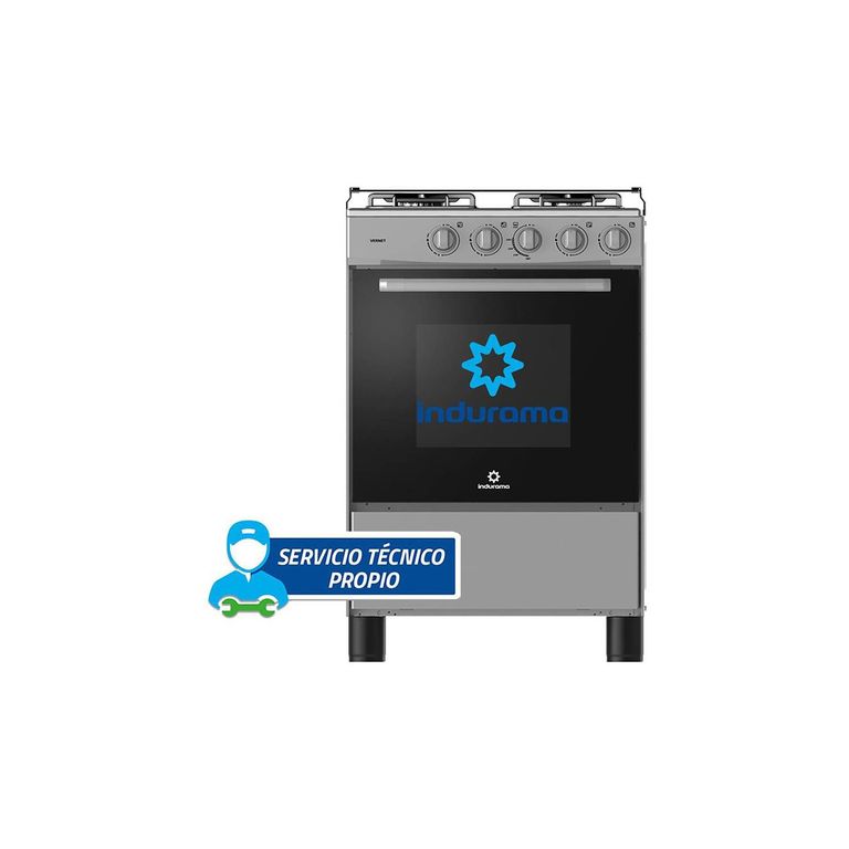 - cocina a gas vernet gris 4 hornillas