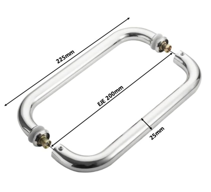 MANILLON - JALADOR - TIRADOR - C - ACERO INOXIDABLE 22 CM