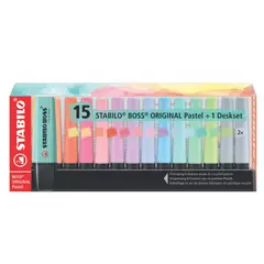 STABILO - Resaltador Boss Deskset x15 Tropi Retro