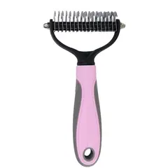 DENISASAA - Cepillo stripping para perros y gatos - Rosa