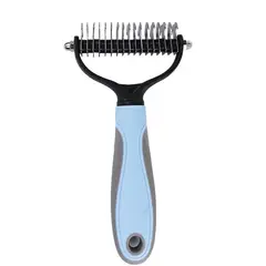 DENISASAA - Cepillo stripping para perros y gatos - Azul