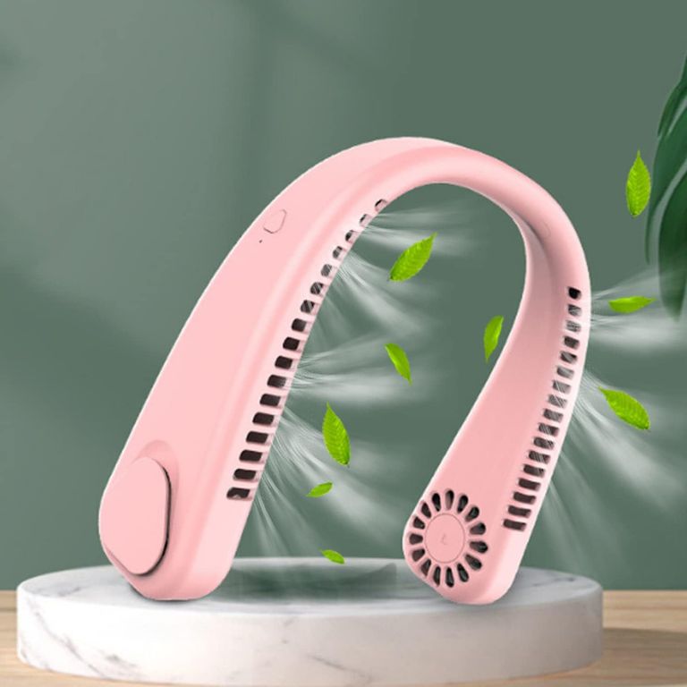Ventilador Portátil para el Cuello rosado