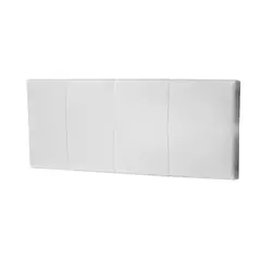 MAVISAC - Cabecera Luap De Ambar Plaza King Color Blanco - Ultra Cuero