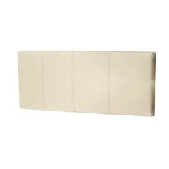 MAVISAC - Cabecera Luap De Ambar Plaza Queen Color Marfil - Ultra Cuero