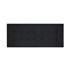 BARAKA HOME - Cabecera Opole 1.5 plz - Negro