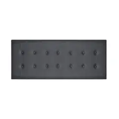 BARAKA HOME - Cabecera Opole Queen - Gris Oscuro