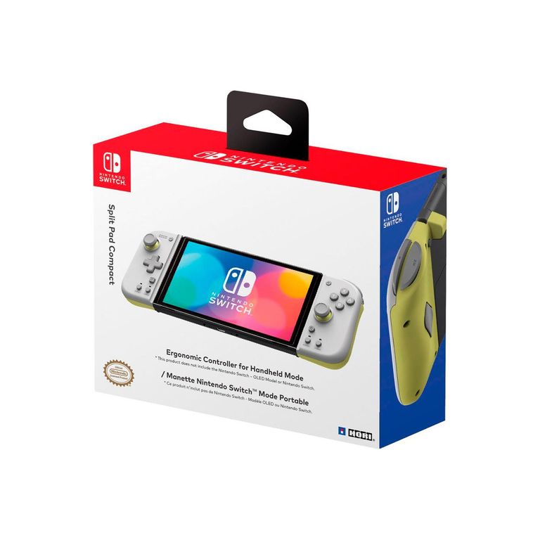Mando Split Pad Compact para Nintendo Switch Light Gray &Yellow