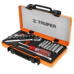 TRUPER - Set de Herramientas Mecánicas 20 Piezas 1/4" milimetrico