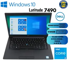 DELL - LAPTOP DELL. LATITUDE 7490 Core i5 /8GEN /Ram 16 / M2. 512. (Reacondicionado)