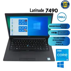 DELL - Laptop Latitude 7490 Core i5/ 8 GEN/ Ram 32 / Disco M2. 1 TB (Reacondicionado A)