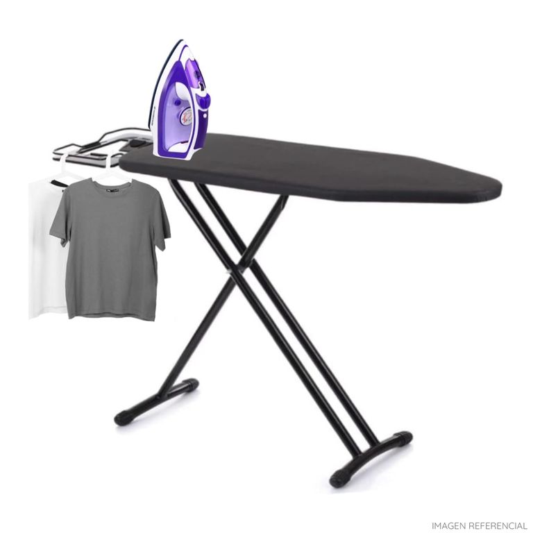 Tabla de planchar Planchador regulable Negro