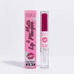 REVE'L PROFESSIONAL - HOT MATTE & LIP PLUMPER 2 EN 1 TONO FUCSIA