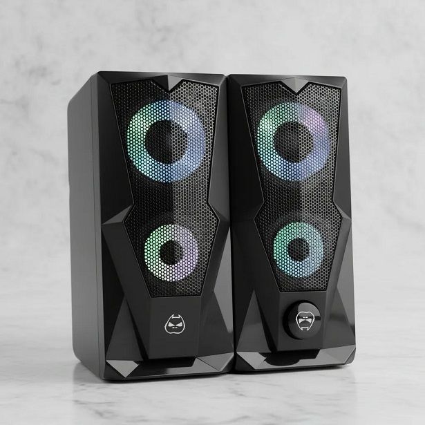 Parlantes 2.0 Gamer USB HA- S229 LED 7 Colores