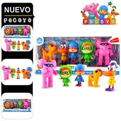 POCOYO - Set de Figuras Articulables y sus Amigos 5pcs