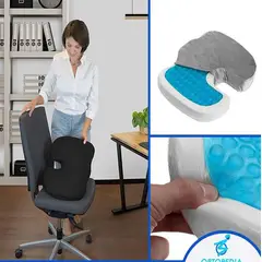 GENERICO - Cojin Asiento con Gel Ortopedico Cervical y Lumbar