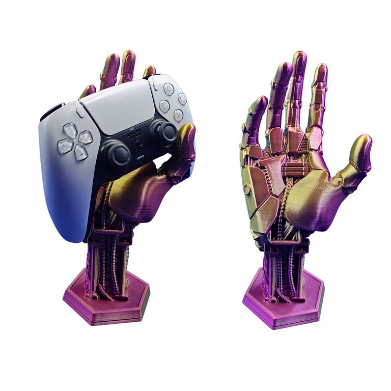 Soporte Para Mando de PlayStation Mano de Robot Bicolor.