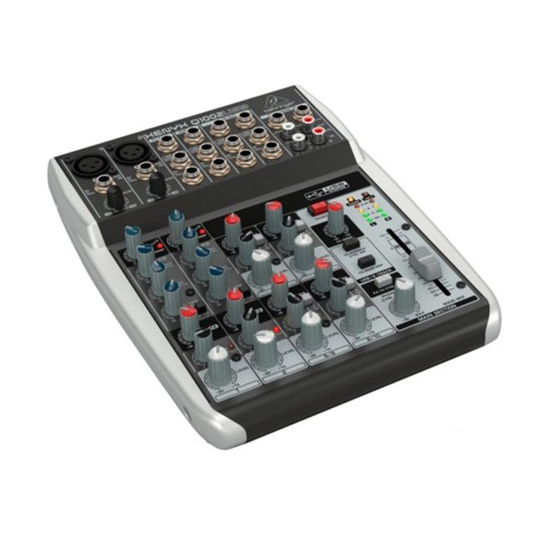 Mezcladora de 10 Entradas XENYX Q1002USB e Interfaz de Audio