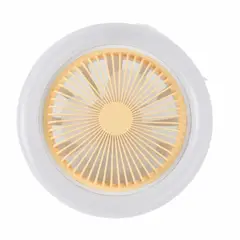 GENERICO - Foco Ventilador LED Ahorrador Control Multifuncion Oficina Amarillo