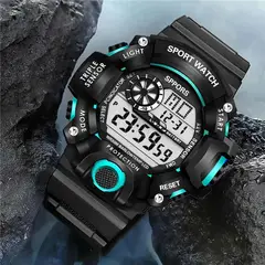 GENERICO - Reloj YIKAZE Digital Hombre LED Deportivo Multifunción Regalo Genieka