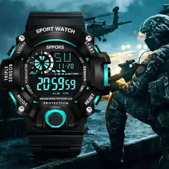 GENERICO - Reloj Digital Hombre Deportivo Pulsera Multifunción Aventura Genieka