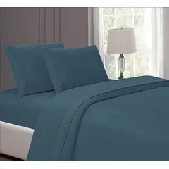 CASATEX - Juego de sabanas King 100% algodón con bordado