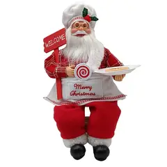 VATYERTY - 1 pieza-14 pulgadas sentado Chef Papá Noel para el hogar #1