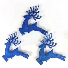 VATYERTY - 6 Piezas Colgantes De Reno Dorado Para Navidad azul