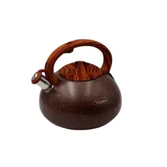 VALESKA - Tetera Silbadora - Roca Volcánica Marrón 5L