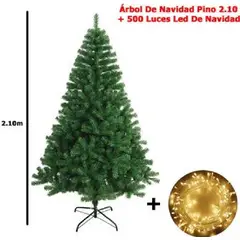 OTTOWARE - Árbol Navideño Pino 2.10 M + 500 Luces