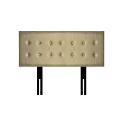 BARAKA HOME - Cabecera Opole Patas Desmontables Queen - Beige Oscuro