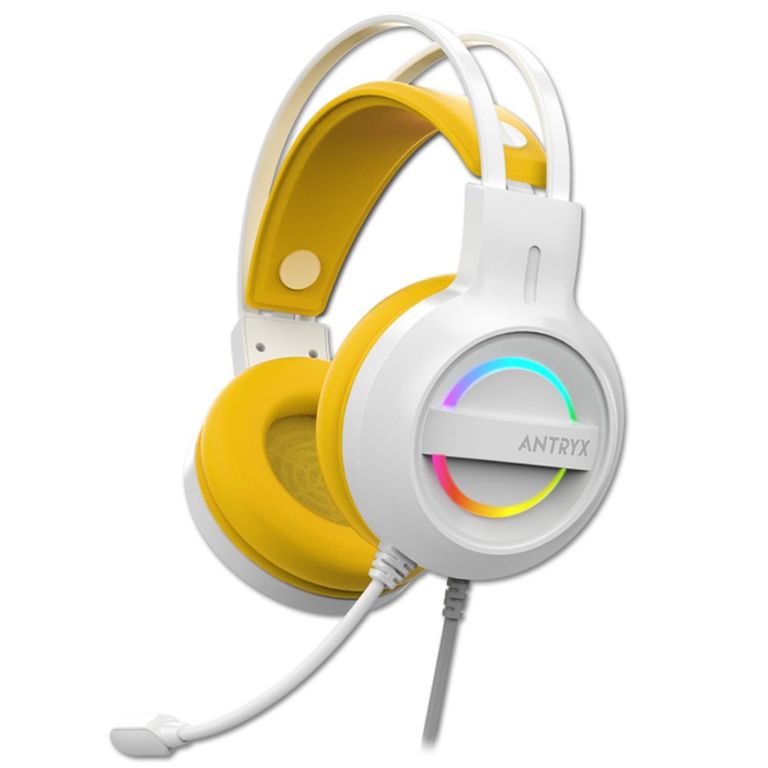 AUDIFONO CON MICROFONO IRIS-W AMARILLO 7.1 VIRTUAL USB