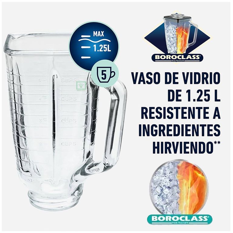Vaso para licuadora Clásica de Vidrio Pyrex