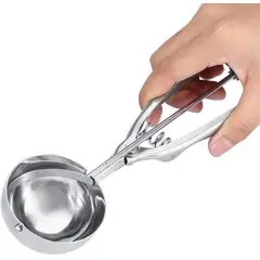 GENERICO - CUCHARA DE HELADO DE ACERO INOXIDABLE – 6 CM