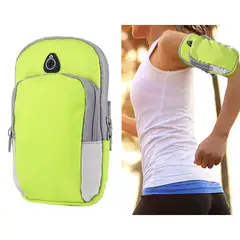 GENERICO - Bolso Porta Celular Deportivo Con Correa brazalete Verde