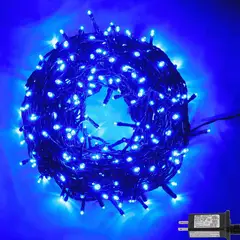 GENERICO - Luces para Árbol 200 Led 5 Secuencias Color azul x 200 luces
